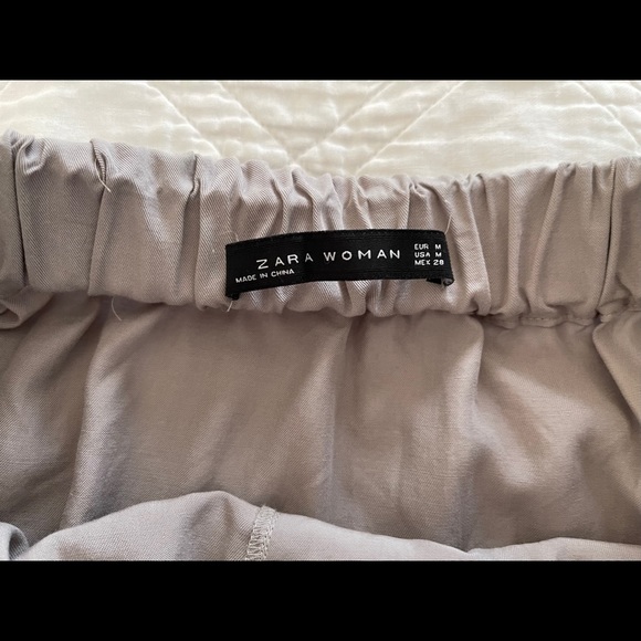 Zara Paperbag skirt w/ pockets - Picture 6 of 7